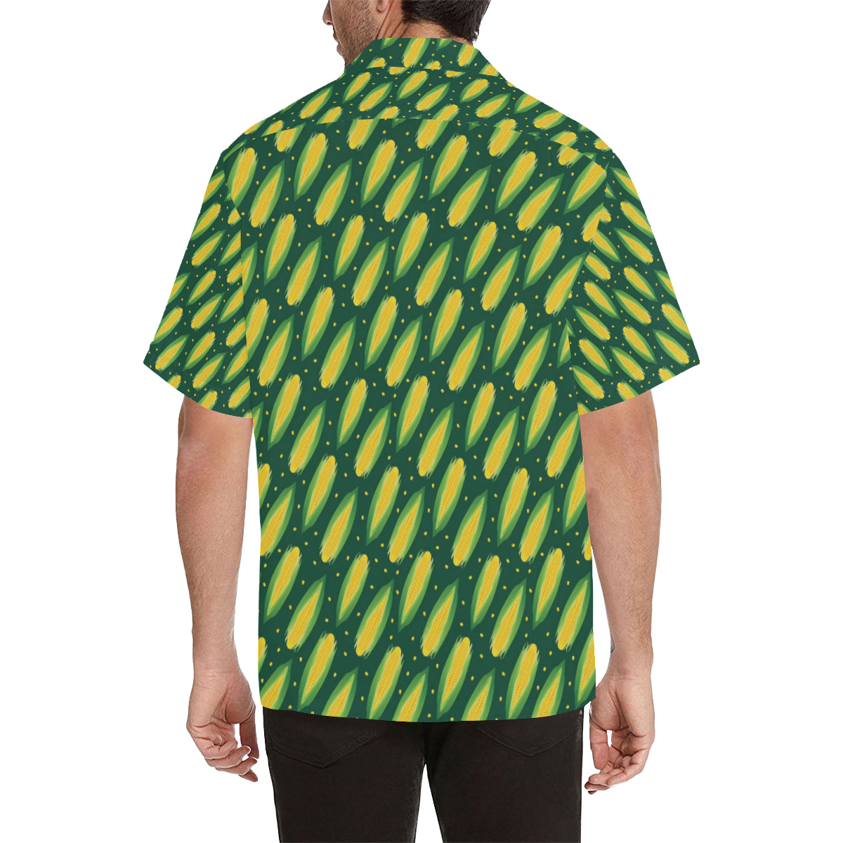 Corn Pattern Print Design 03 Men's Hawaiian Shirt