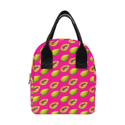 Papaya Pattern Print Design PP02 Insulated Lunch Bag