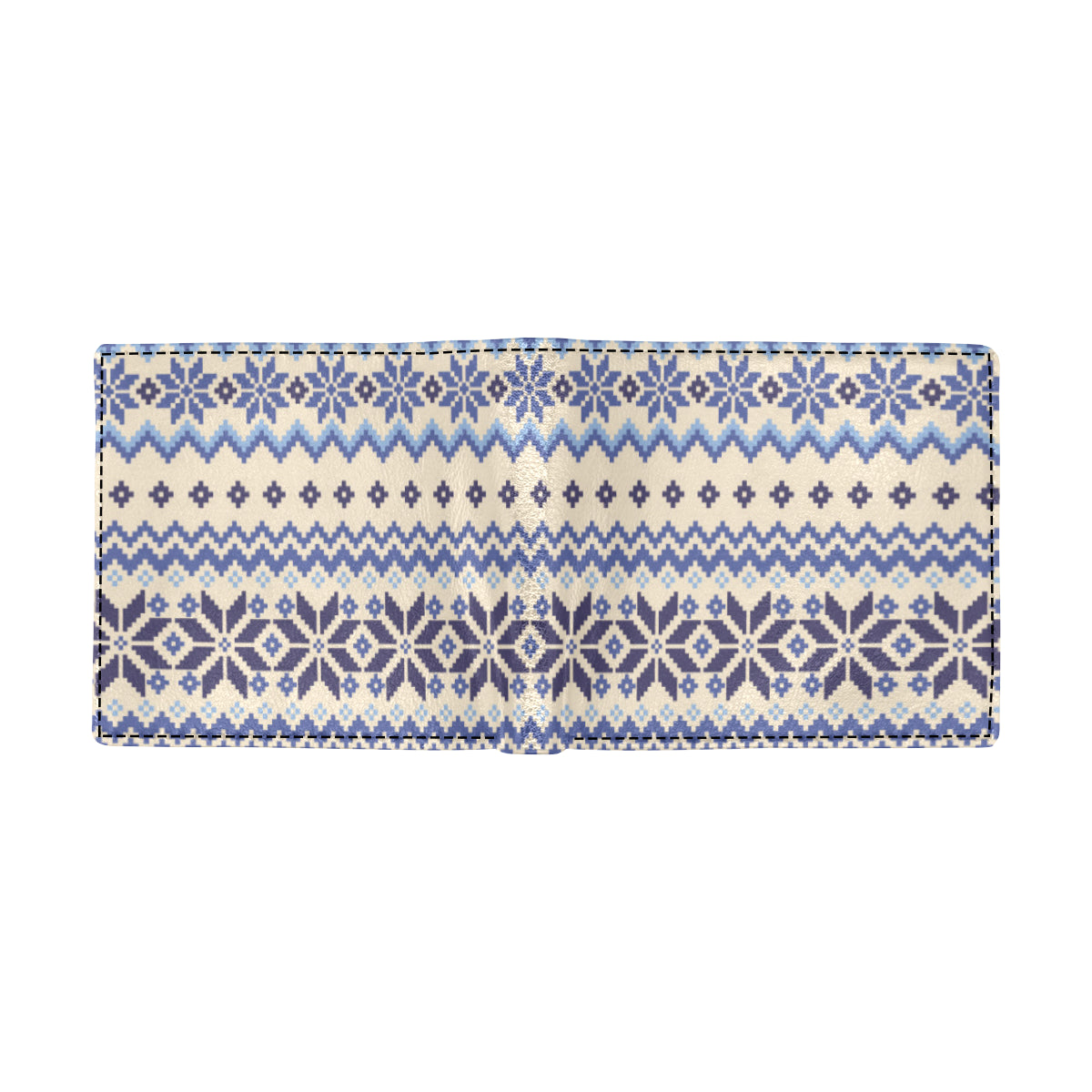 Nordic Pattern Print Design A03 Men's ID Card Wallet