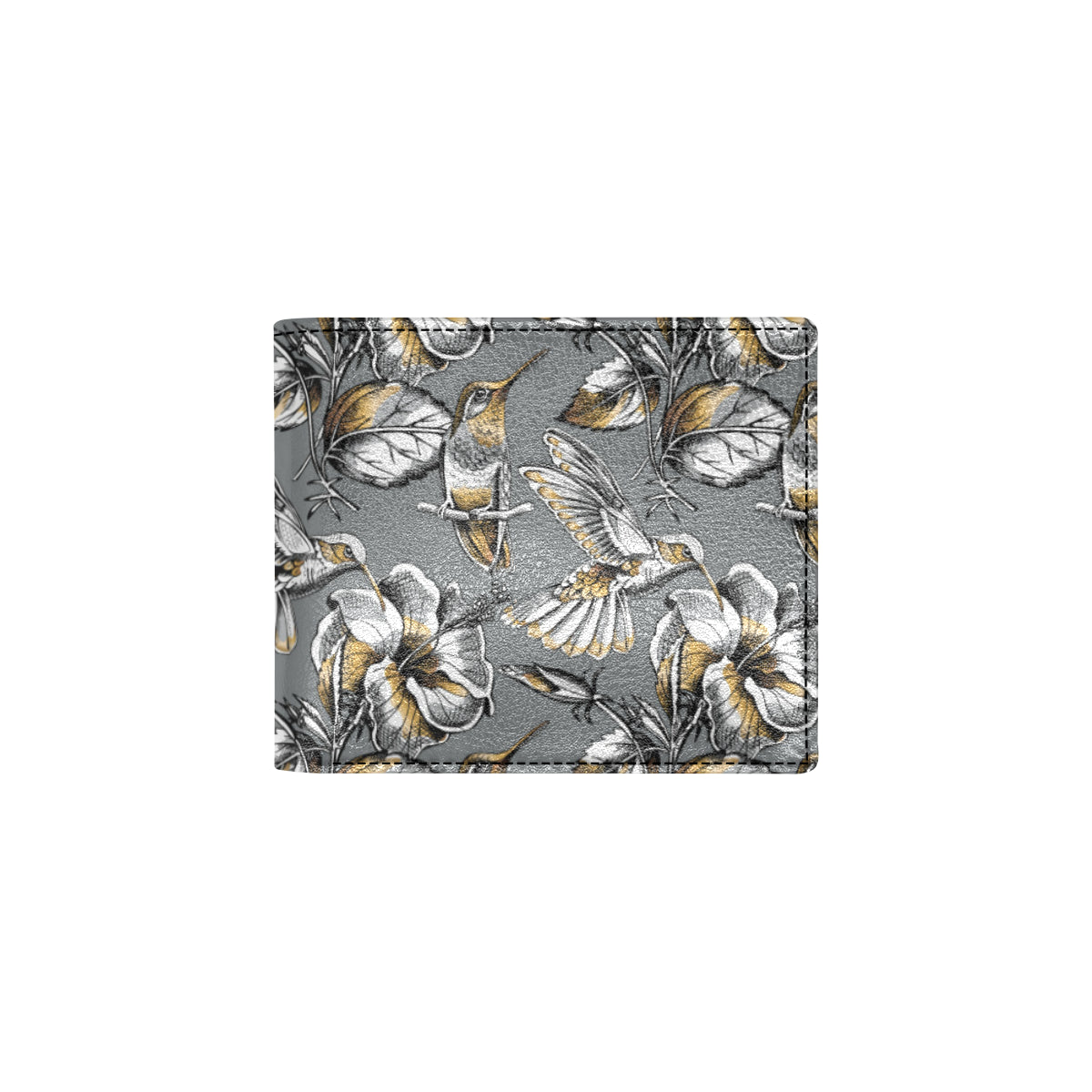 Hummingbird Pattern Print Design 02 Men's ID Card Wallet