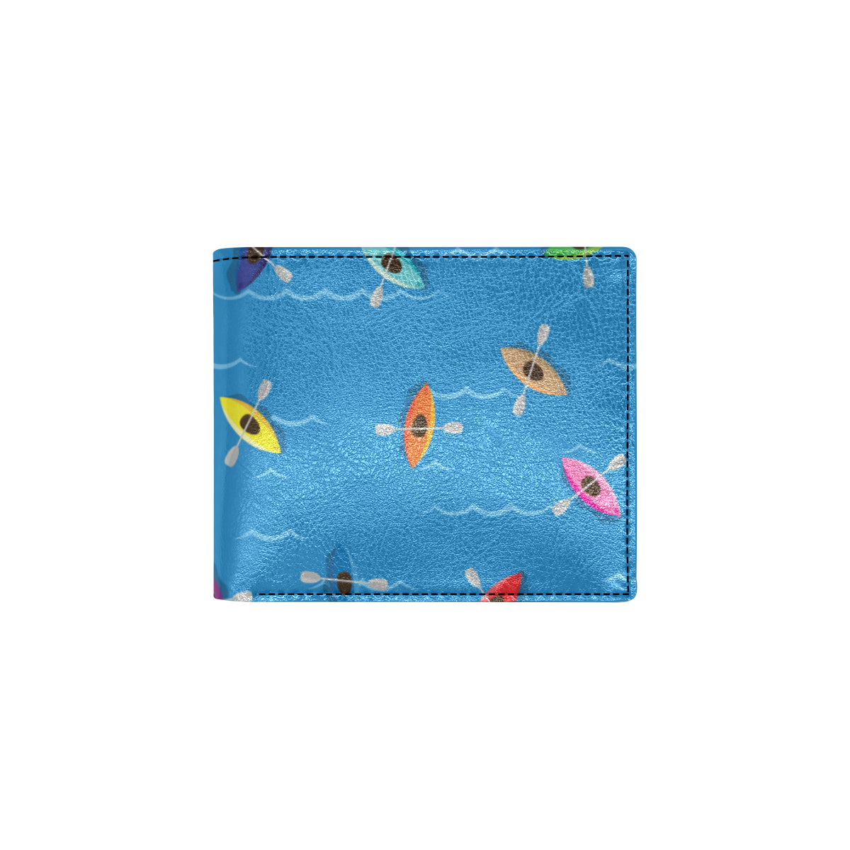Kayak Pattern Print Design 03 Men's ID Card Wallet