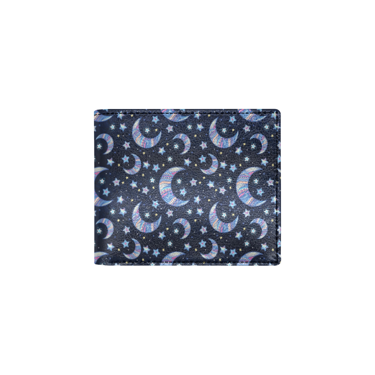Celestial Moon Pattern Print Design 03 Men's ID Card Wallet