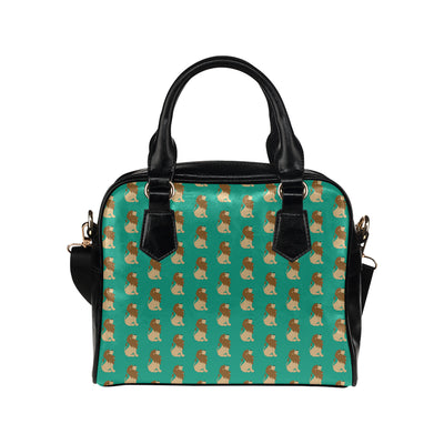 Lion Pattern Print Design 02 Shoulder Handbag