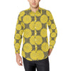 Sunflower Pattern Print Design SF06 Men's Long Sleeve Shirt