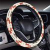 Aztec Pattern Print Design 05 Steering Wheel Cover with Elastic Edge