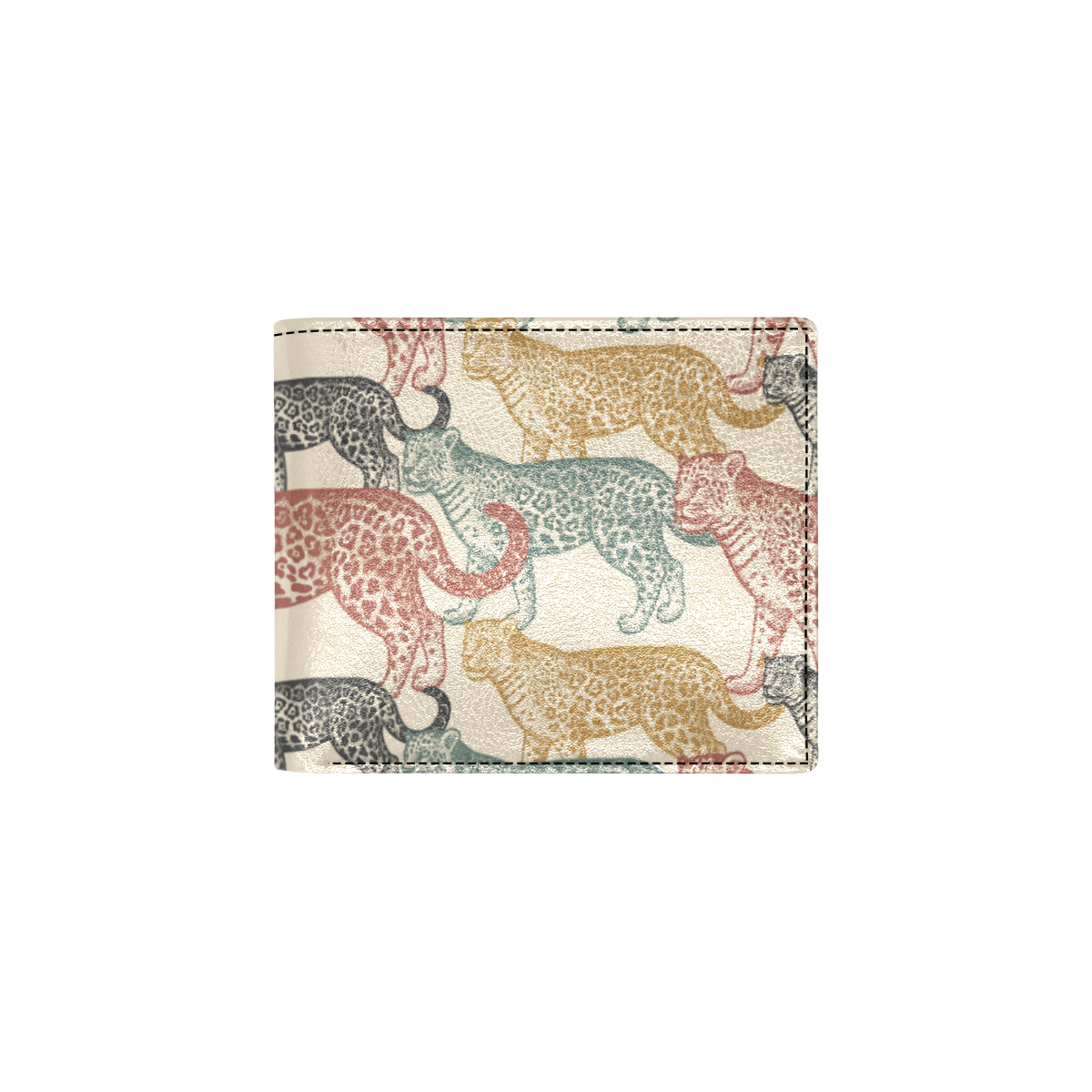 Jaguar Pattern Print Design 01 Men's ID Card Wallet