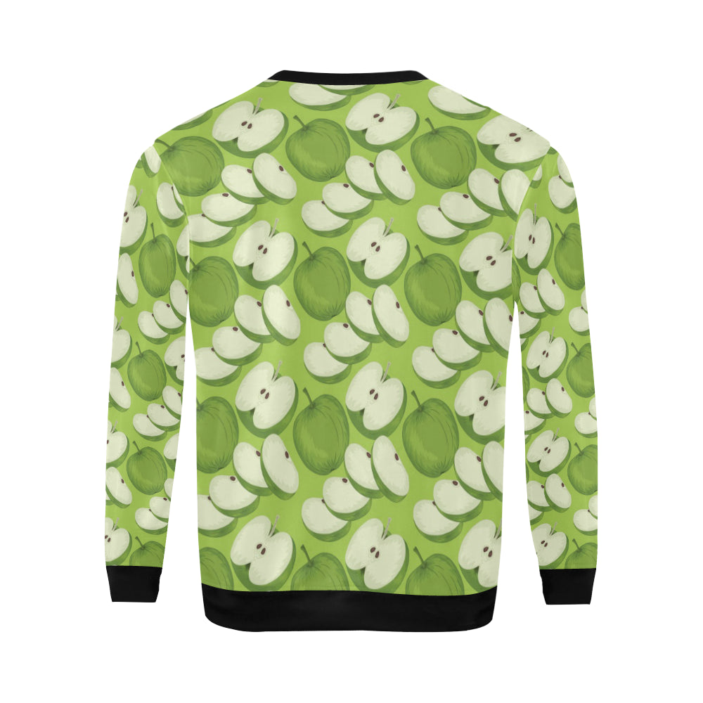 Apple Pattern Print Design AP010 Men Long Sleeve Sweatshirt