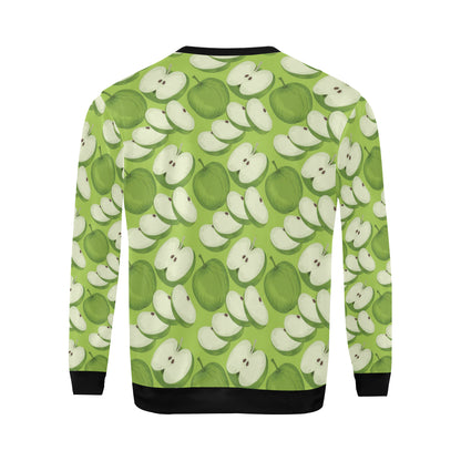 Apple Pattern Print Design AP010 Men Long Sleeve Sweatshirt