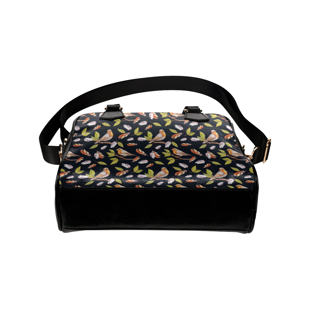 Birds Pattern Print Design 02 Shoulder Handbag