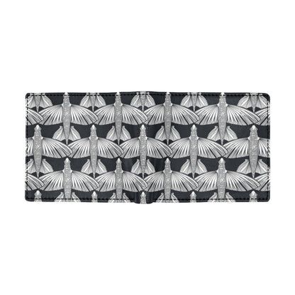Flying Fish Pattern Print Design 03 Men's ID Card Wallet