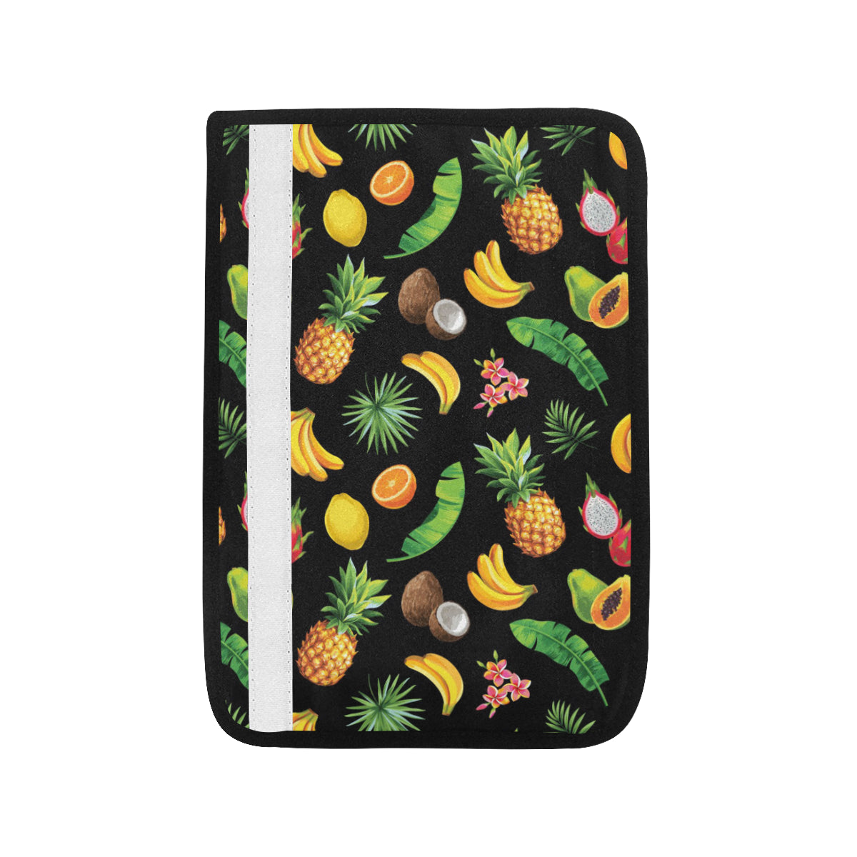 Tropical Fruits Pattern Print Design TF03 Car Seat Belt Cover
