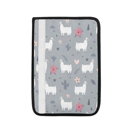 Llama Pattern Print Design 010 Car Seat Belt Cover
