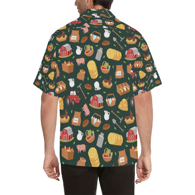 Agricultural Farm Print Design 02 Men's Hawaiian Shirt