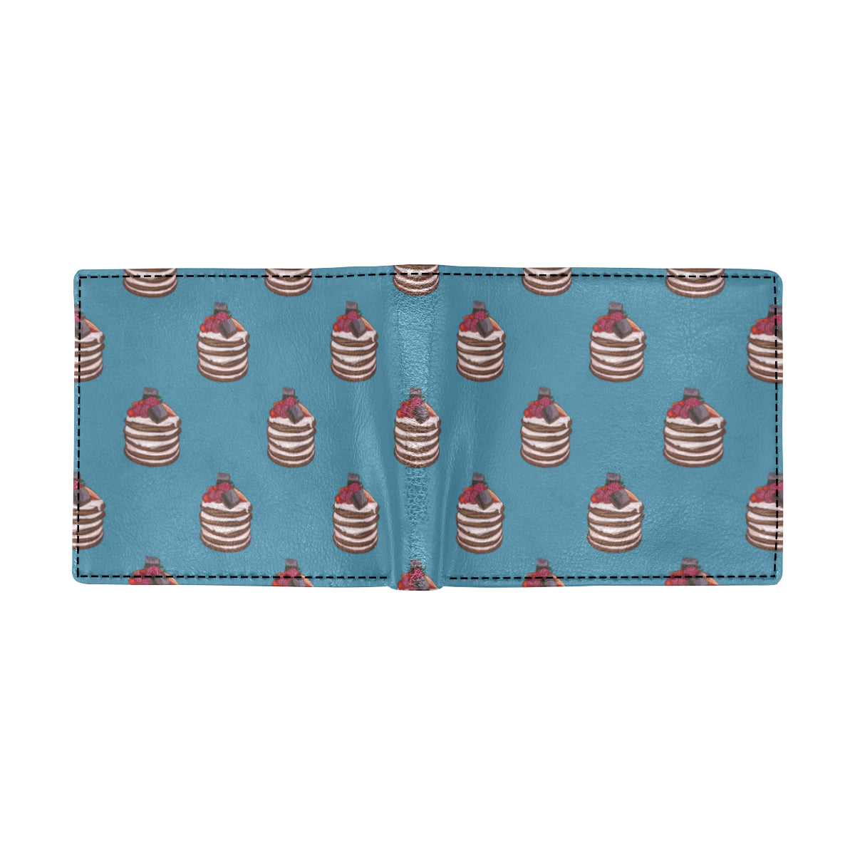 Pancake Pattern Print Design A03 Men's ID Card Wallet