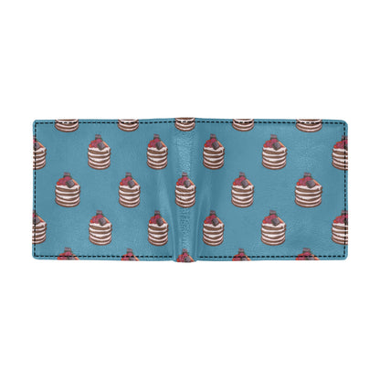Pancake Pattern Print Design A03 Men's ID Card Wallet