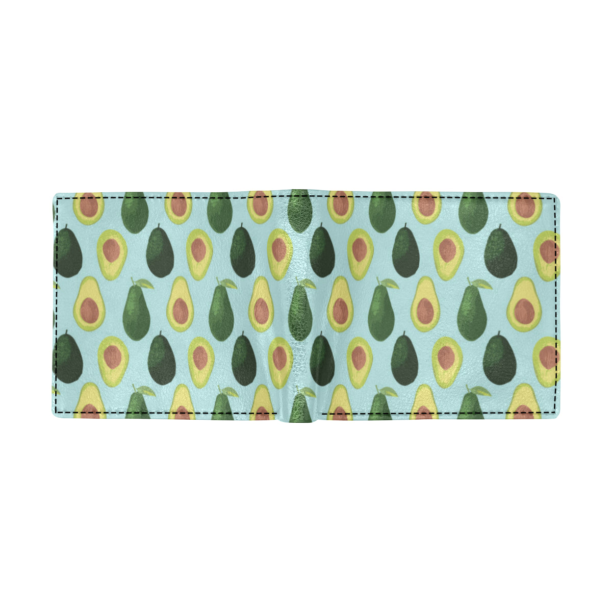 Avocado Pattern Print Design 04 Men's ID Card Wallet