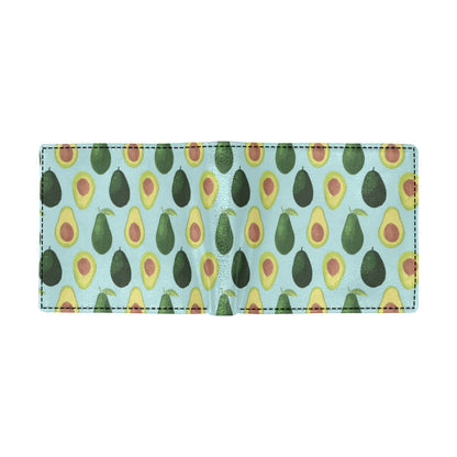Avocado Pattern Print Design 04 Men's ID Card Wallet