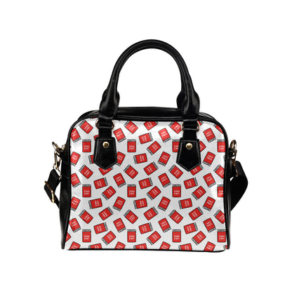 Bible Pattern Print Design 03 Shoulder Handbag