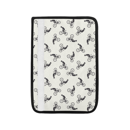 Mountain bike Pattern Print Design 01 Car Seat Belt Cover