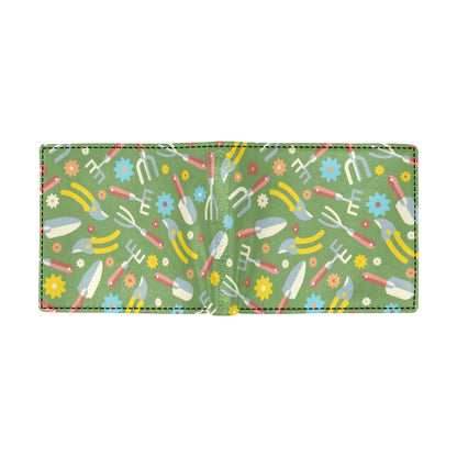 Gardening Pattern Print Design G06 Men's ID Card Wallet