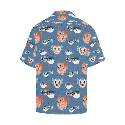 Fugu Pattern Print Design 02 Men's Hawaiian Shirt
