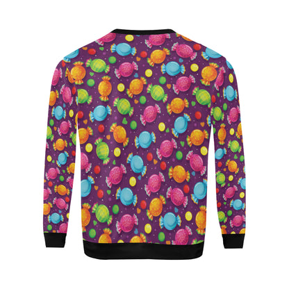 Candy Pattern Print Design CA05 Men Long Sleeve Sweatshirt