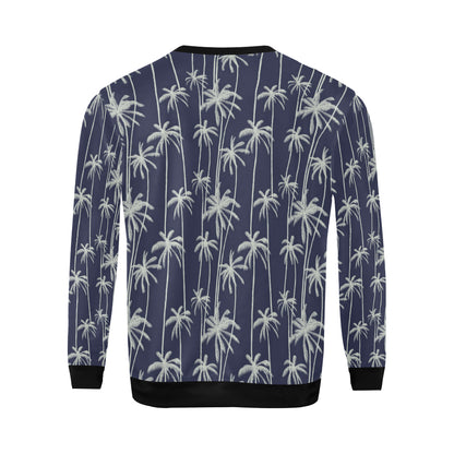 Palm Tree Pattern Print Design PT06 Men Long Sleeve Sweatshirt