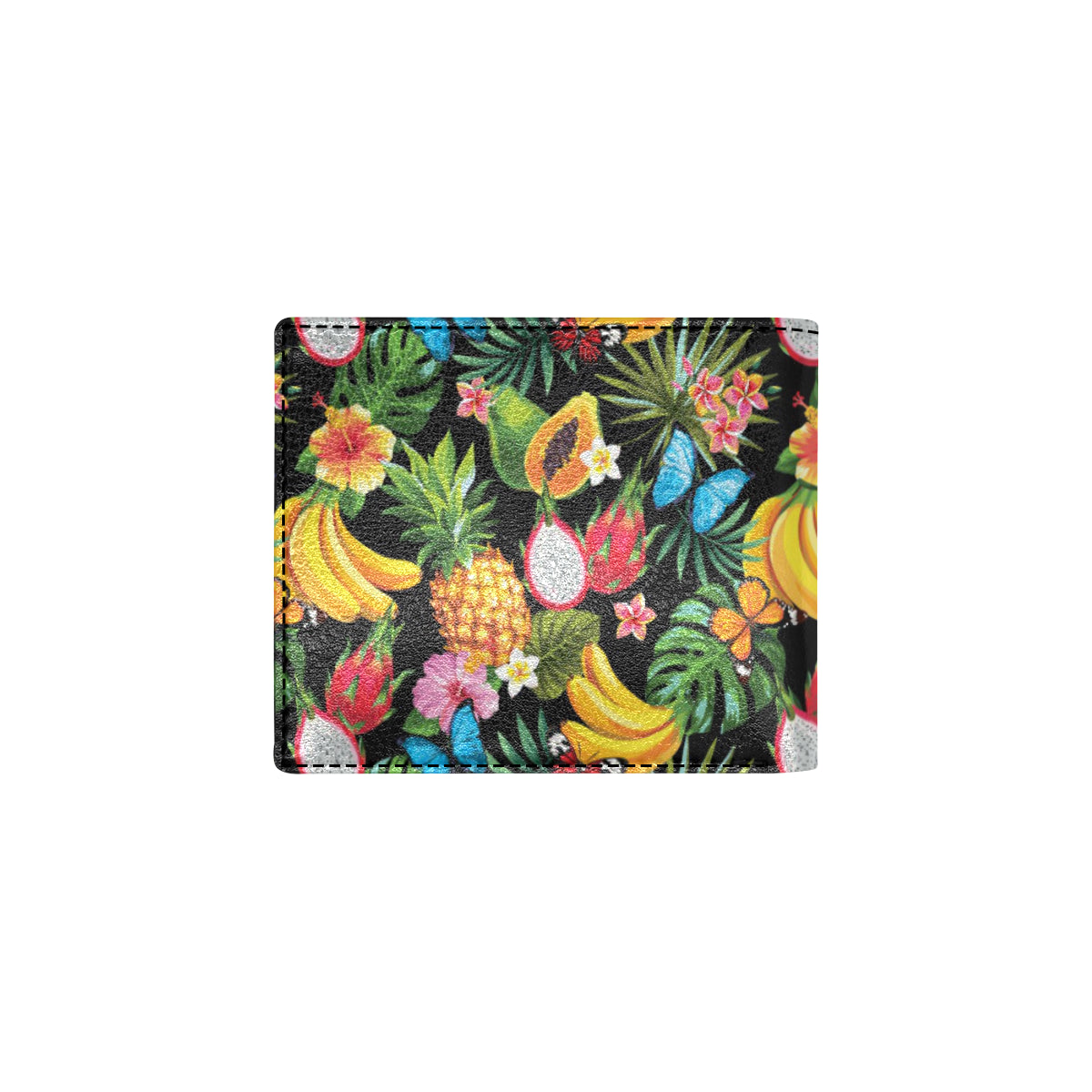 Tropical Fruits Pattern Print Design TF04 Men's ID Card Wallet