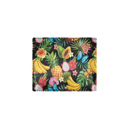 Tropical Fruits Pattern Print Design TF04 Men's ID Card Wallet