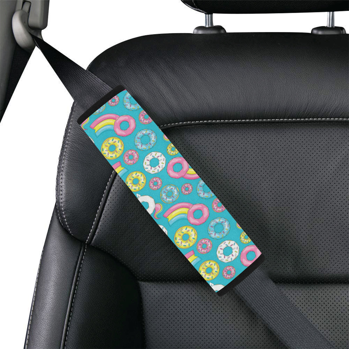 Donut Pattern Print Design DN013 Car Seat Belt Cover