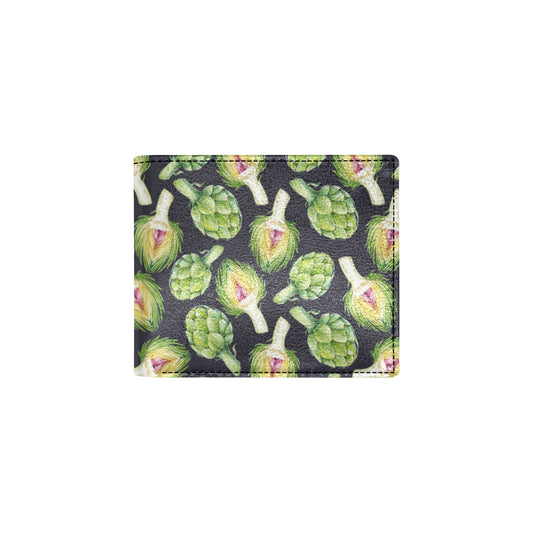 Artichoke Pattern Print Design 01 Men's ID Card Wallet