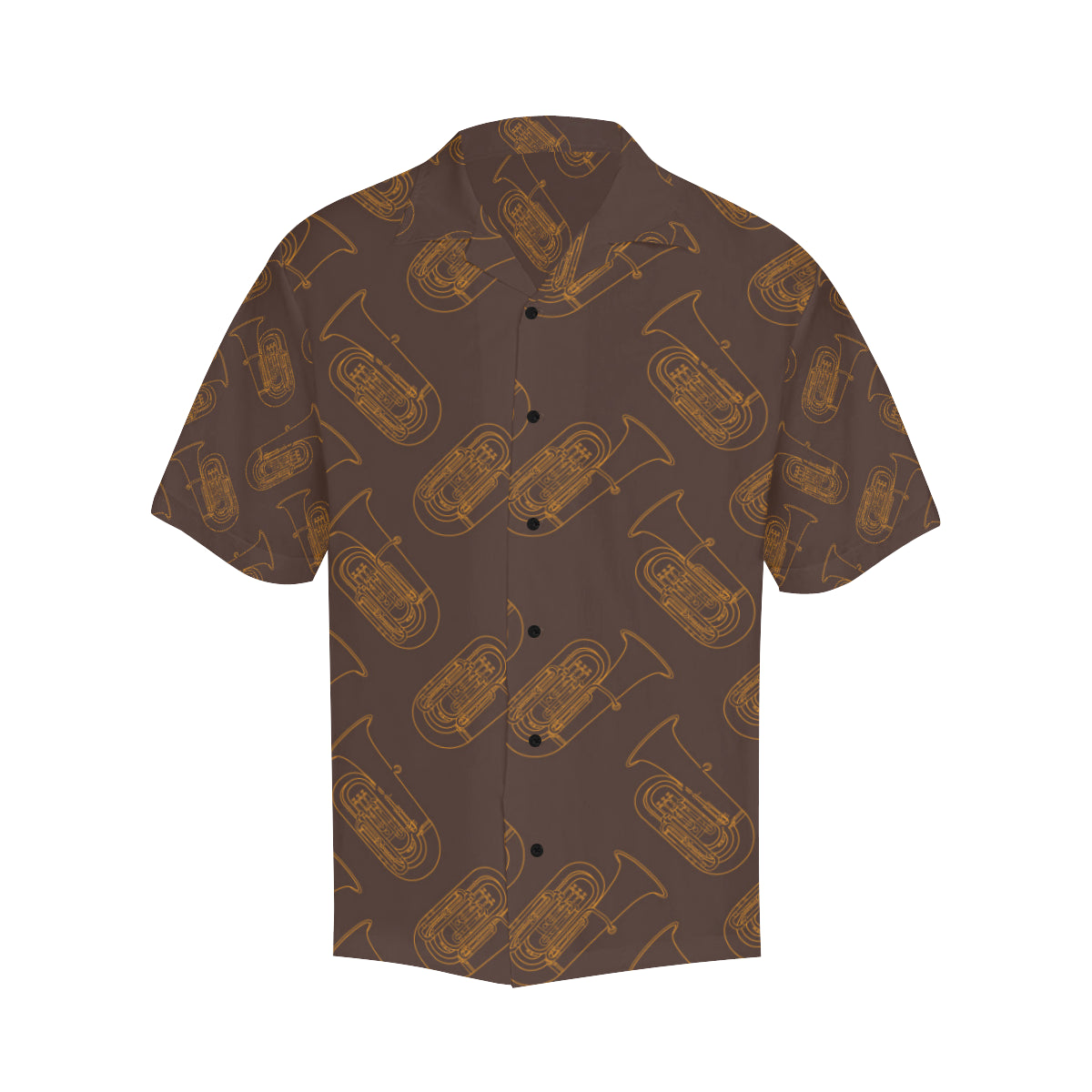 Tuba Pattern Print Design 02 Men's Hawaiian Shirt