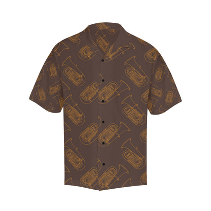 Tuba Pattern Print Design 02 Men's Hawaiian Shirt