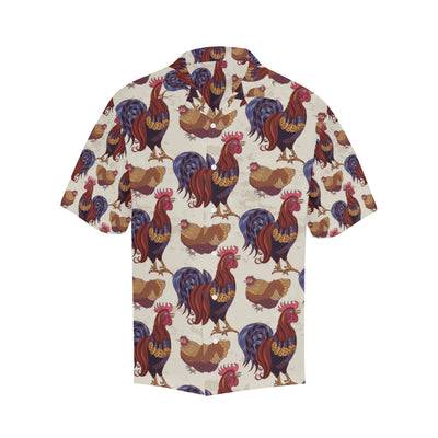 Rooster Pattern Print Design A03 Men's Hawaiian Shirt