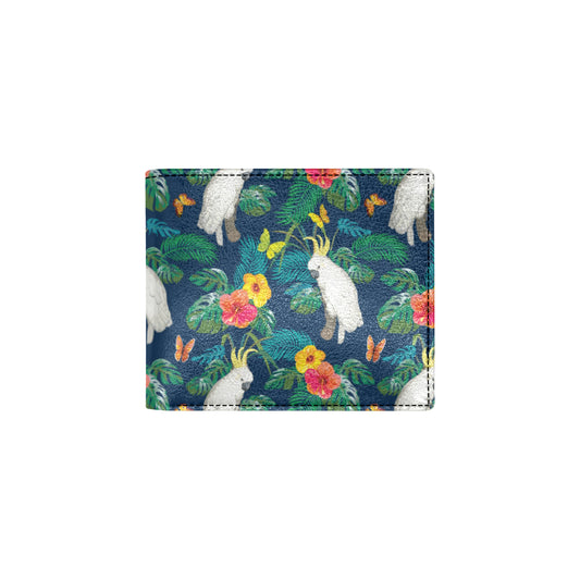 Cockatoo Tropical Pattern Print Design 02 Men's ID Card Wallet