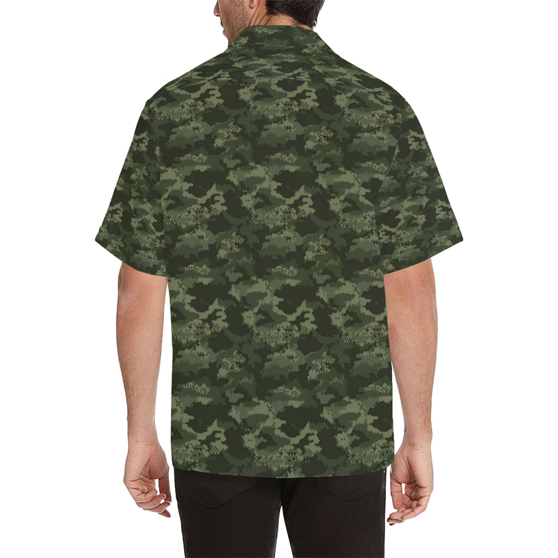 Army Camouflage Pattern Print Design 02 Men's Hawaiian Shirt