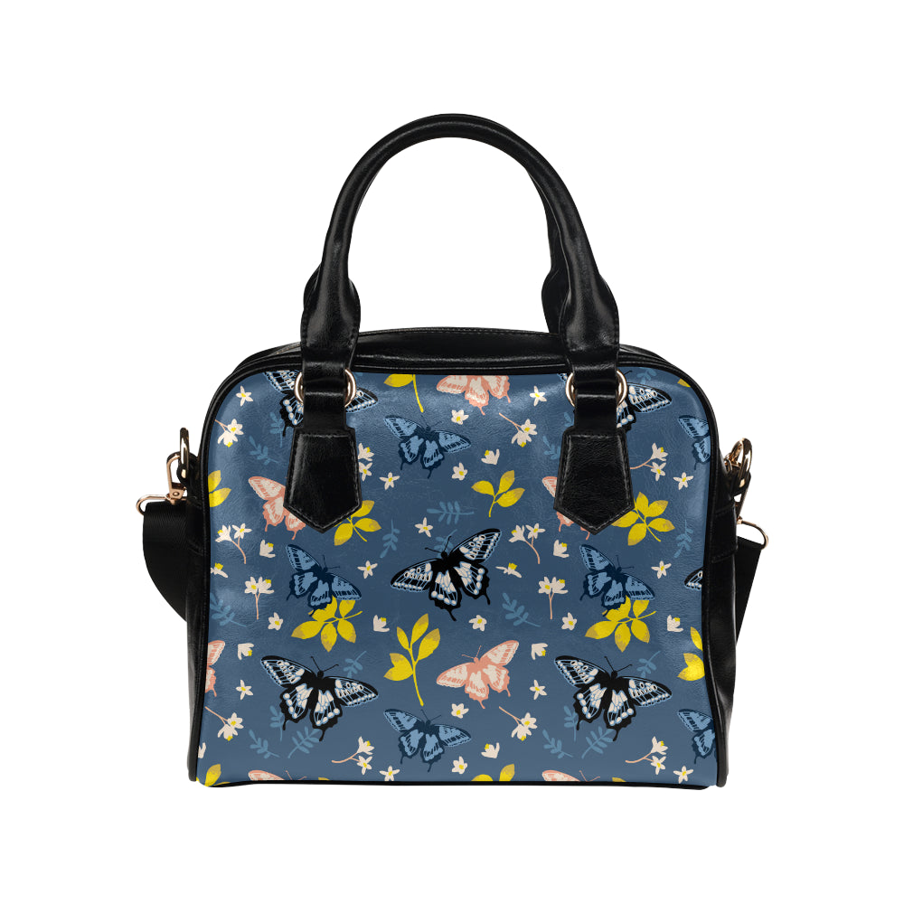 Monarch Butterfly Pattern Print Design 02 Shoulder Handbag