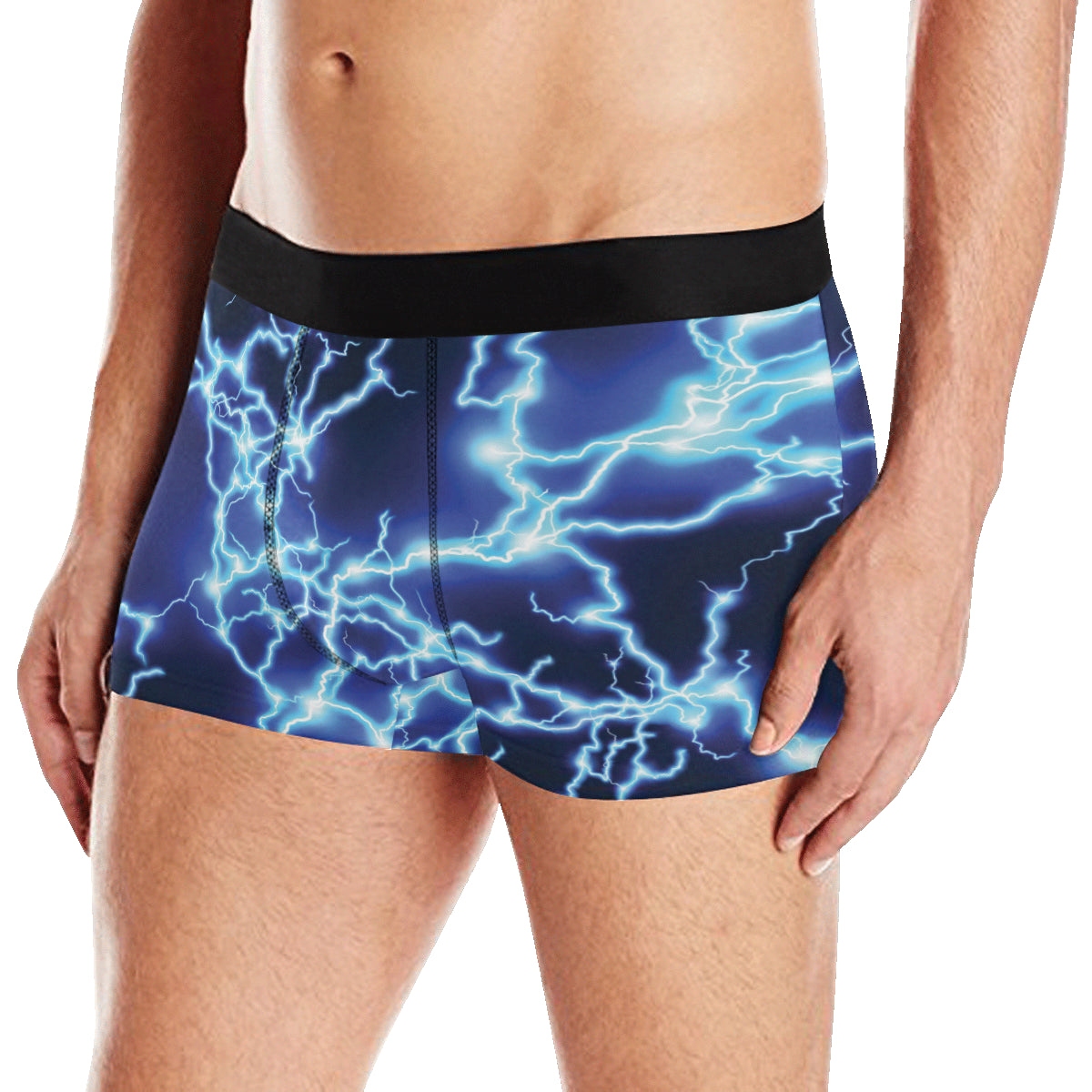 Lightning Thunder Pattern Print Design 04 Men's Boxer Briefs
