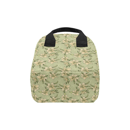 Lily Pattern Print Design LY06 Insulated Lunch Bag