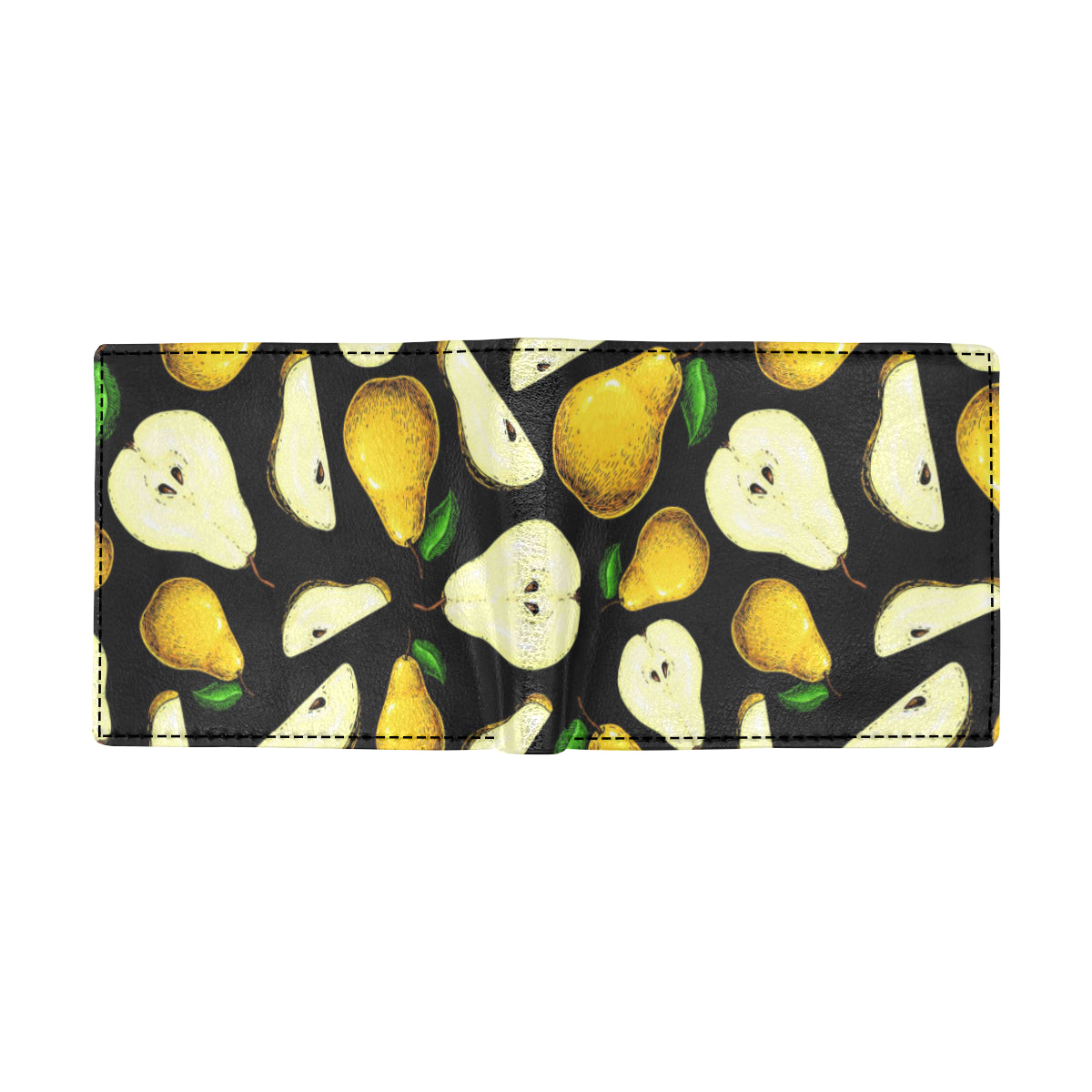 Pear Pattern Print Design PE01 Men's ID Card Wallet