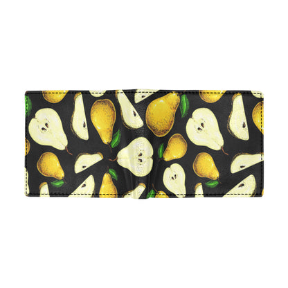 Pear Pattern Print Design PE01 Men's ID Card Wallet