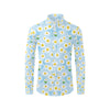 Daisy Pattern Print Design DS010 Men's Long Sleeve Shirt