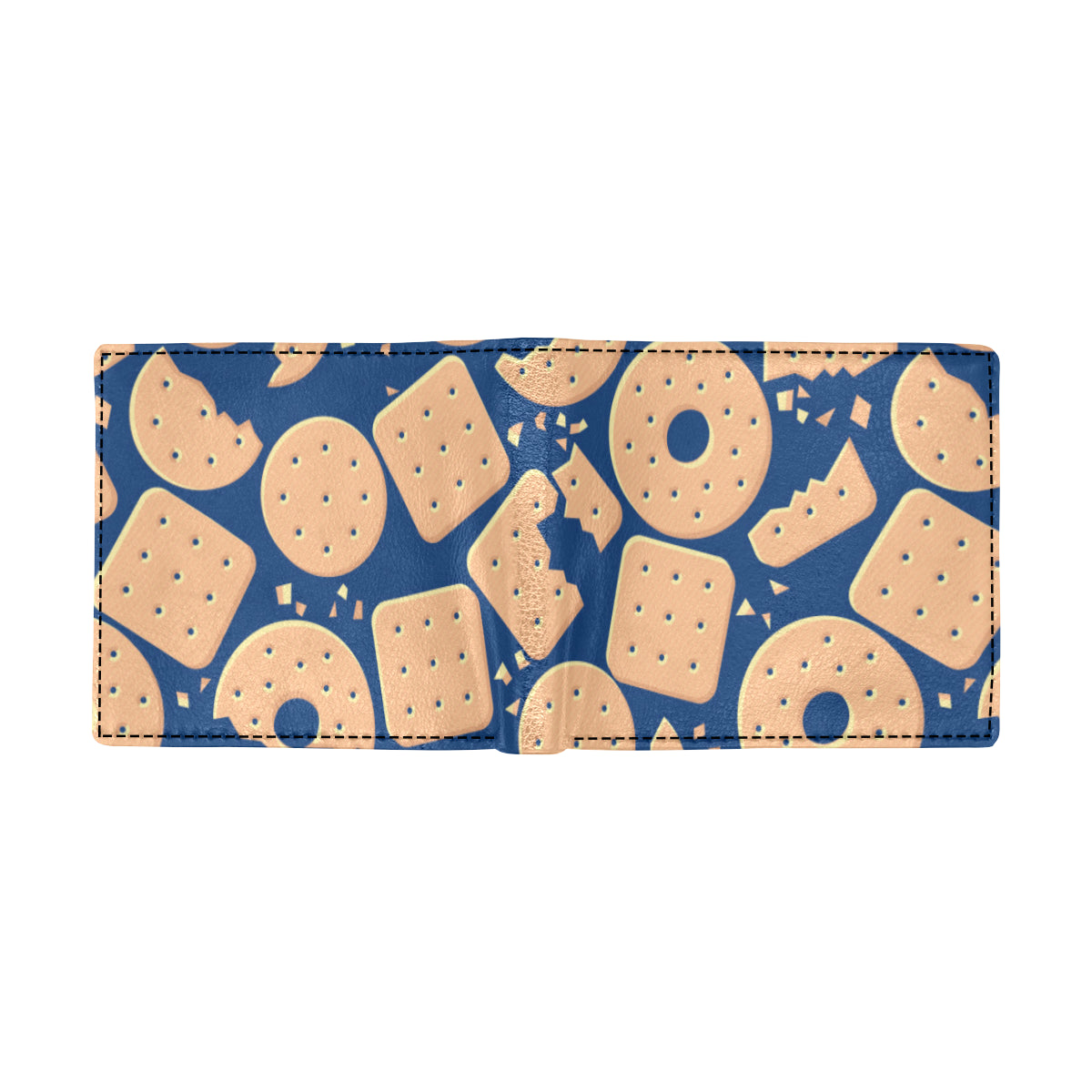 Cracker Pattern Print Design 03 Men's ID Card Wallet