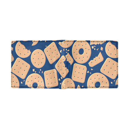 Cracker Pattern Print Design 03 Men's ID Card Wallet