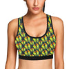 Lovebird Pattern Print Design 01 Sports Bra