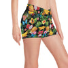 Tropical Fruits Pattern Print Design TF04 Yoga Shorts