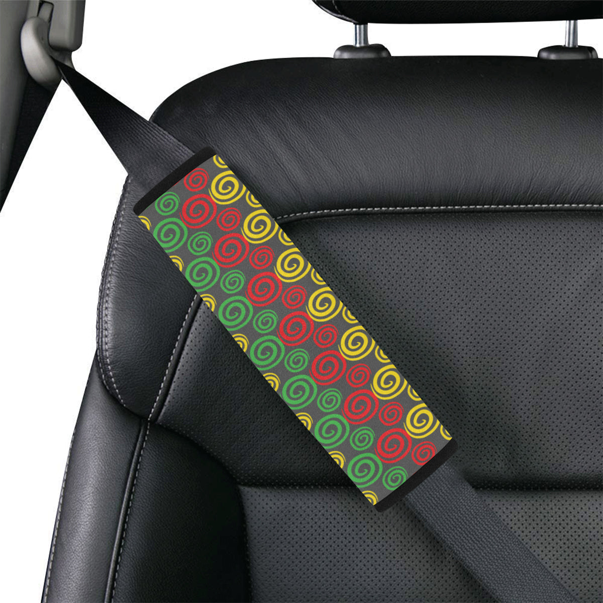 Rastafarian Pattern Print Design A05 Car Seat Belt Cover