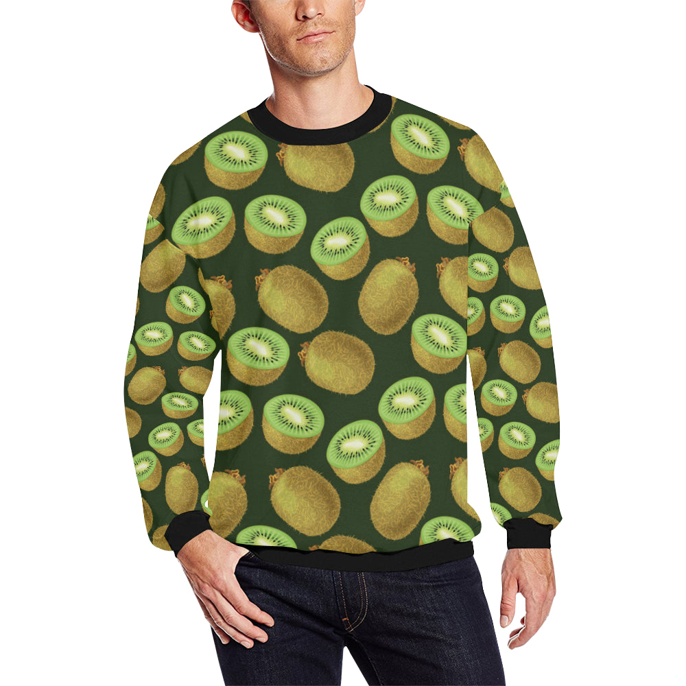 Kiwi Pattern Print Design KW04 Men Long Sleeve Sweatshirt