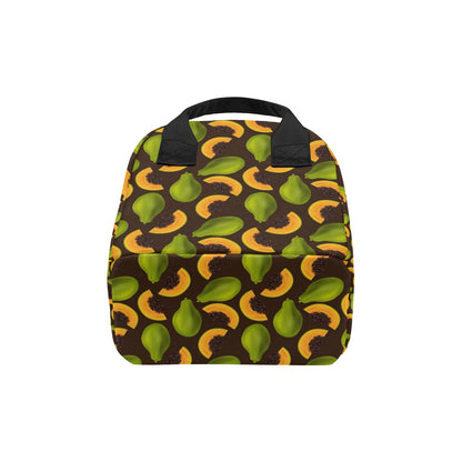 Papaya Pattern Print Design PP04 Insulated Lunch Bag