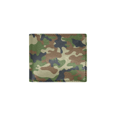 Army Camouflage Pattern Print Design 01 Men's ID Card Wallet